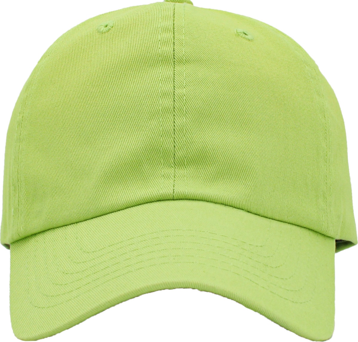 Spring Green Low Profile Baseball Caps Front View